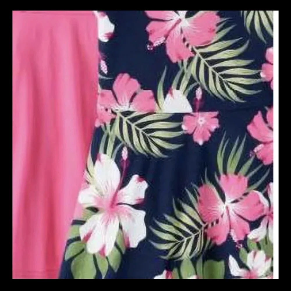 The Children’s Place Girls Multi Floral Skater Dress Size XL (14) NWT